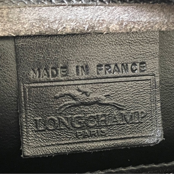 Longchamp black leather vintage minimalist shoulder crossbody bag - Picture 10 of 10